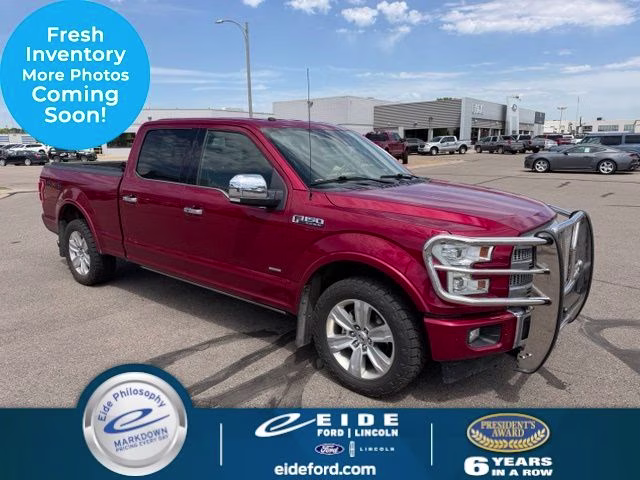 2017 Ruby Red Metallic Tinted Clearcoat Ford F-150 Platinum 4X4 Truck