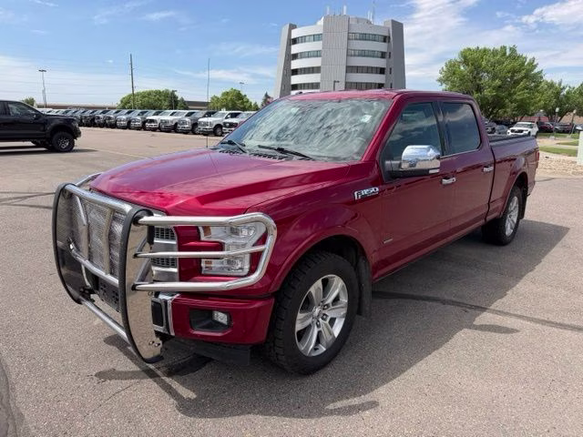 2017 Ruby Red Metallic Tinted Clearcoat Ford F-150 Platinum 4X4 Truck
