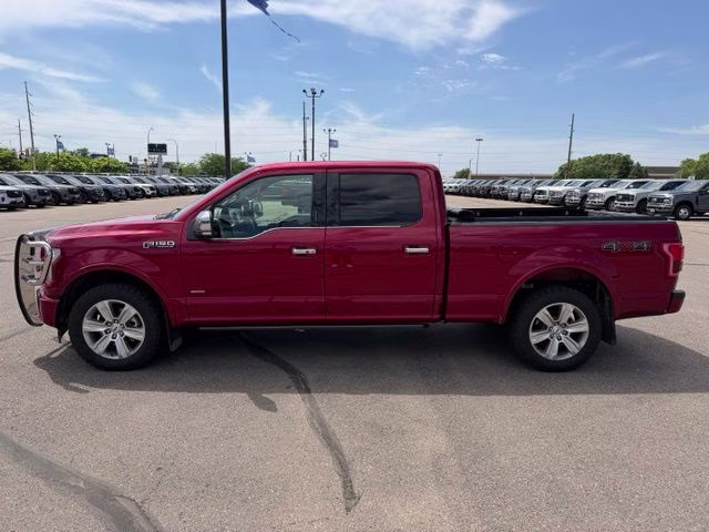2017 Ruby Red Metallic Tinted Clearcoat Ford F-150 Platinum 4X4 Truck