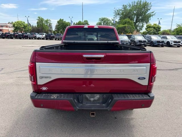 2017 Ruby Red Metallic Tinted Clearcoat Ford F-150 Platinum 4X4 Truck