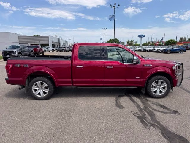 2017 Ruby Red Metallic Tinted Clearcoat Ford F-150 Platinum 4X4 Truck