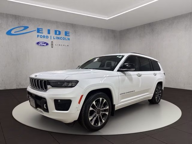 2023 Bright White Clearcoat Jeep Grand Cherokee L Overland 4X4 SUV