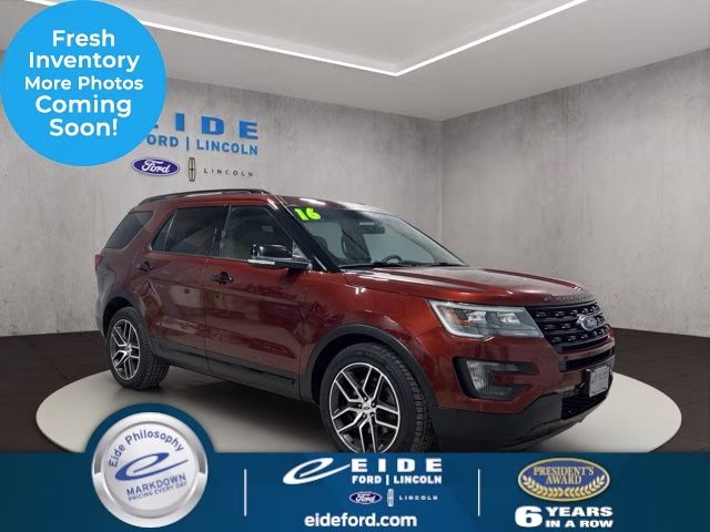 2016 Bronze Fire Metallic Tinted Clearcoat Ford Explorer Sport 4X4 SUV