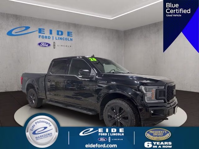 2020 Agate Black Metallic Ford F-150 Lariat 4X4 Truck