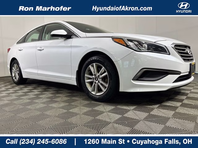 2016 Quartz White Pearl Hyundai Sonata Base FWD Sedan