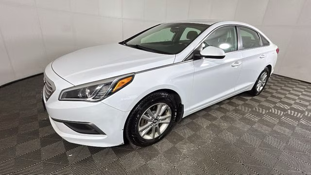 2016 Quartz White Pearl Hyundai Sonata Base FWD Sedan