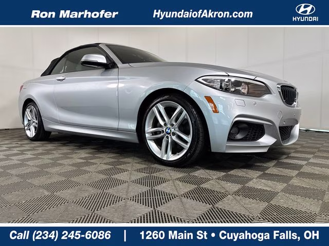 2017 Glacier Silver Metallic BMW 2 Series 230i xDrive AWD Convertible