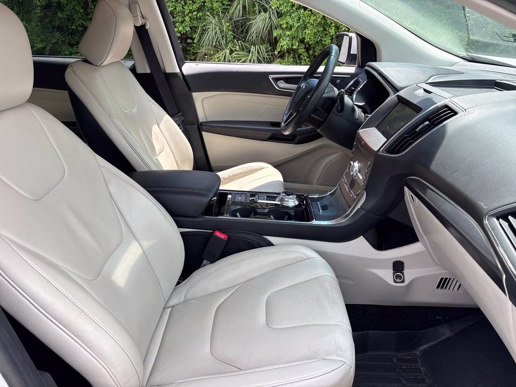 2020 White Metallic Ford Edge Titanium FWD SUV