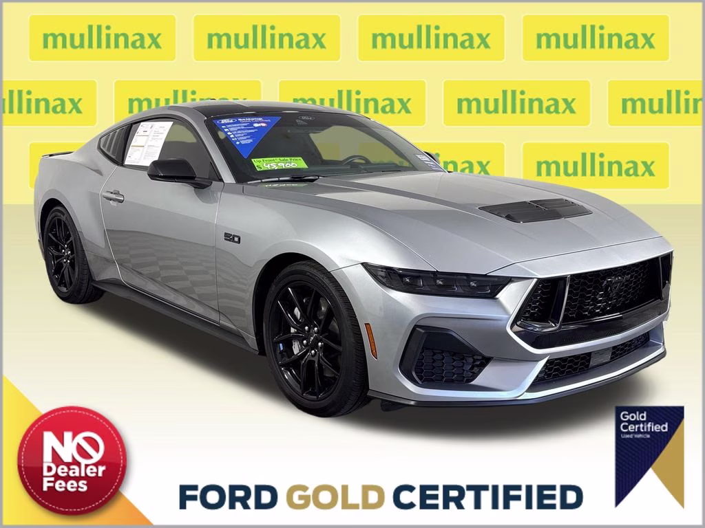 2025 Silver Metallic Ford Mustang GT RWD Coupe