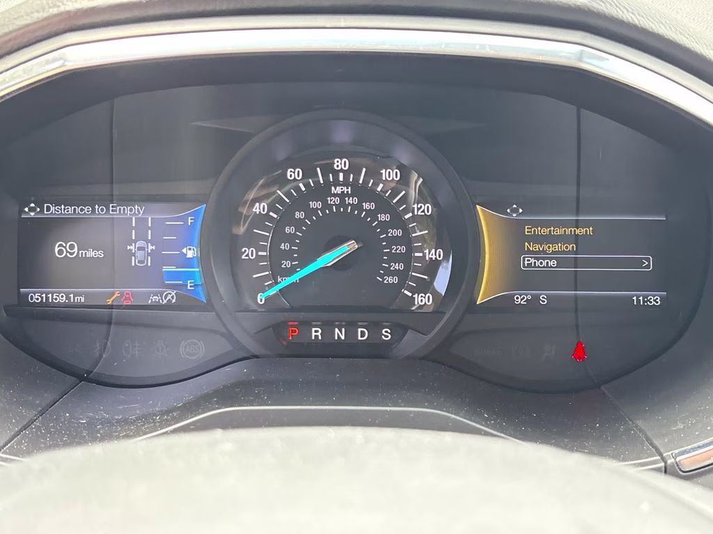 2020 White Metallic Ford Edge Titanium FWD SUV