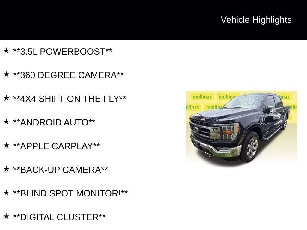 2022 Antimatter Blue Metallic Ford F-150 Lariat 4X4 Truck