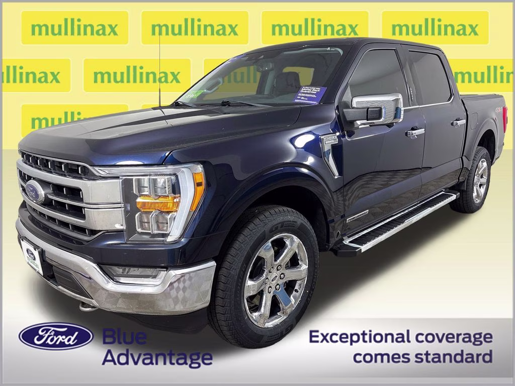 2022 Blue Metallic Ford F-150 Lariat 4X4 Truck