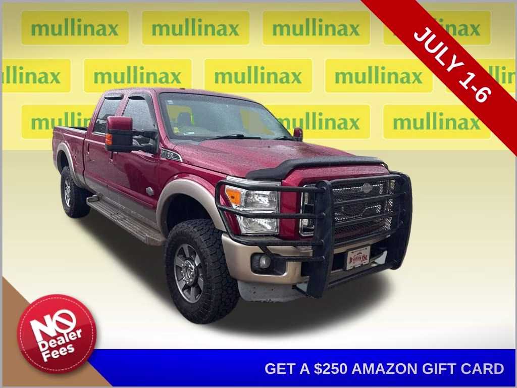 2013 Ruby Red Metallic Tinted Clearcoat Ford Super Duty F-350 SRW King Ranch 4X4 Truck