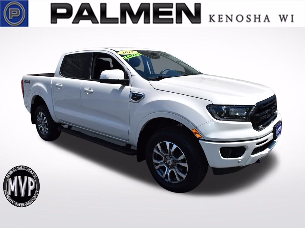 2019 White Platinum Clearcoat Ford Ranger Lariat 4X4 Truck
