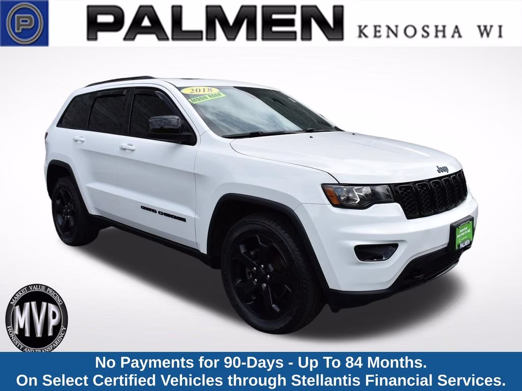 2018 Bright White Clearcoat Jeep Grand Cherokee Laredo 4X4 SUV