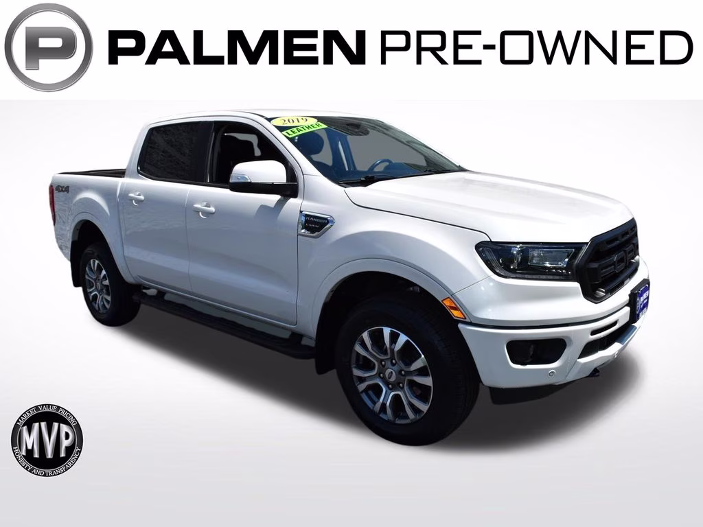 2019 White Platinum Clearcoat Ford Ranger Lariat 4X4 Truck