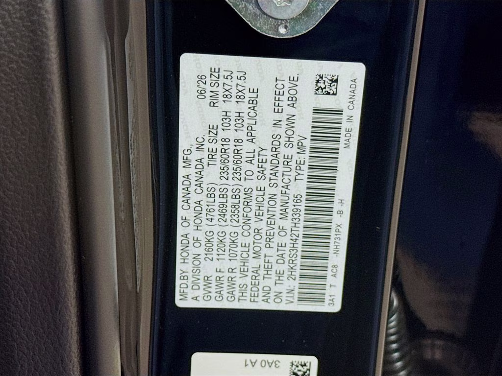 2026 Crystal Black Pearl Honda CR-V EX FWD SUV