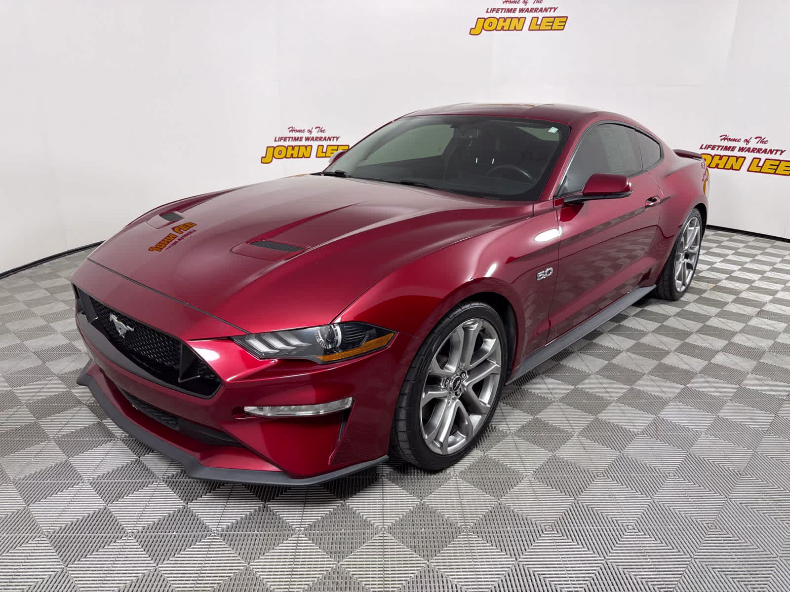 2019 Ruby Red Metallic Tinted Clearcoat Ford Mustang GT Premium RWD Sedan
