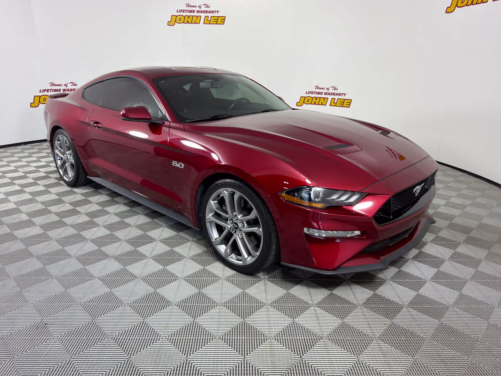 2019 Ruby Red Metallic Tinted Clearcoat Ford Mustang GT Premium RWD Sedan