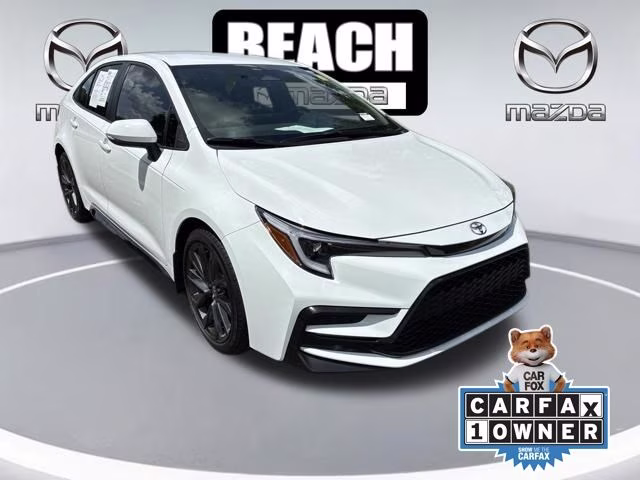 2025 Ice Cap/Midnight Blk Met Toyota Corolla SE FWD Sedan