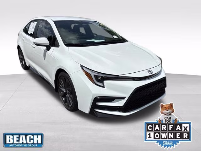 2025 Ice Cap/Midnight Blk Met Toyota Corolla SE FWD Sedan