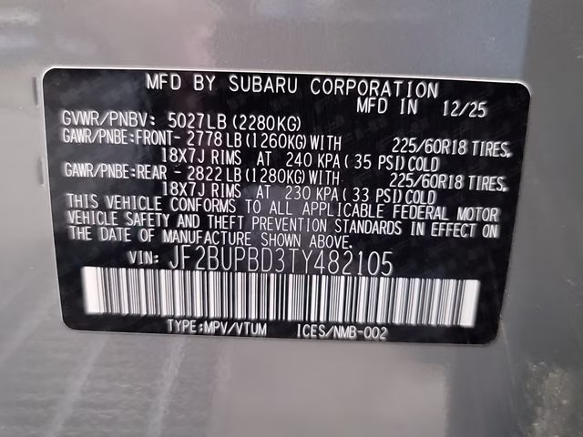 2026 River Rock Pearl Subaru Outback Premium AWD SUV