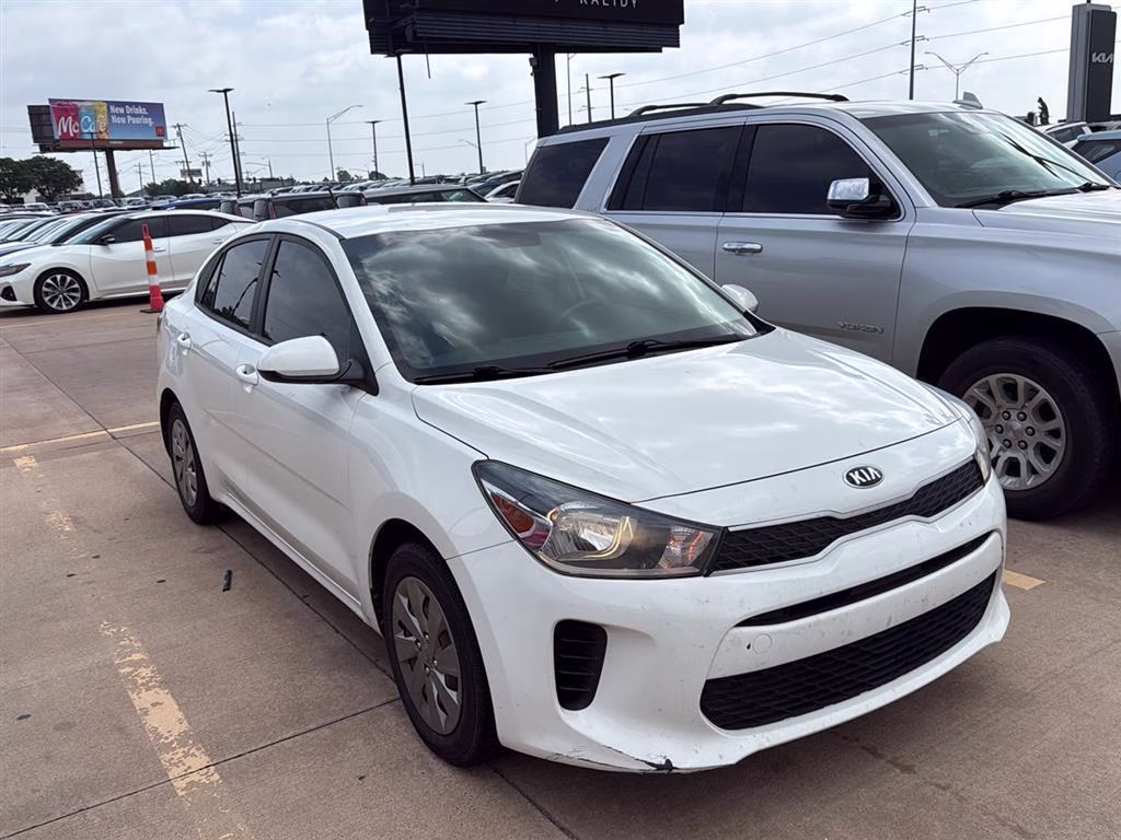 2020 Clear White Kia Rio S FWD Sedan