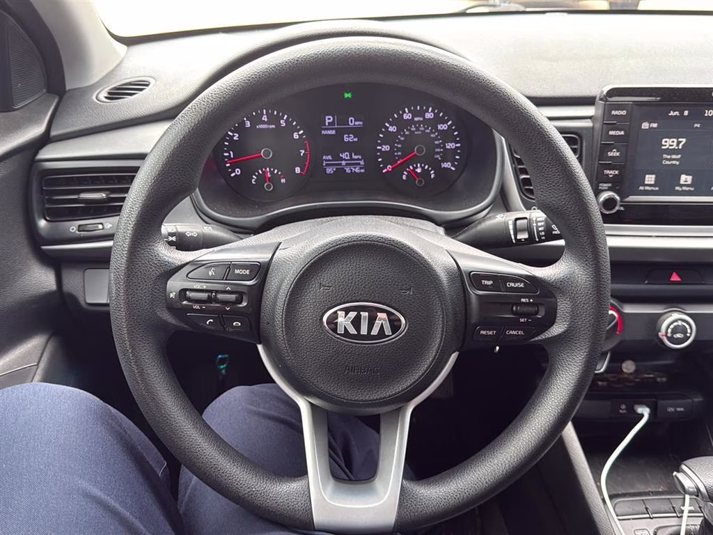 2020 Clear White Kia Rio S FWD Sedan
