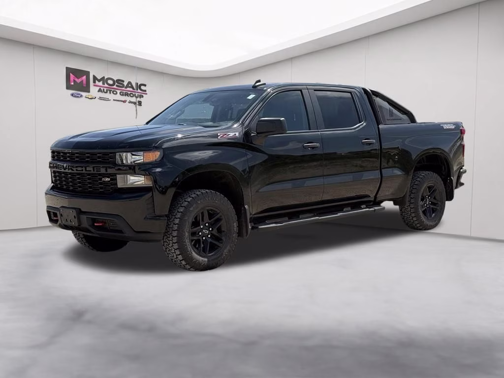 2022 Black Chevrolet Silverado 1500 LTD Custom Trail Boss 4X4 Truck