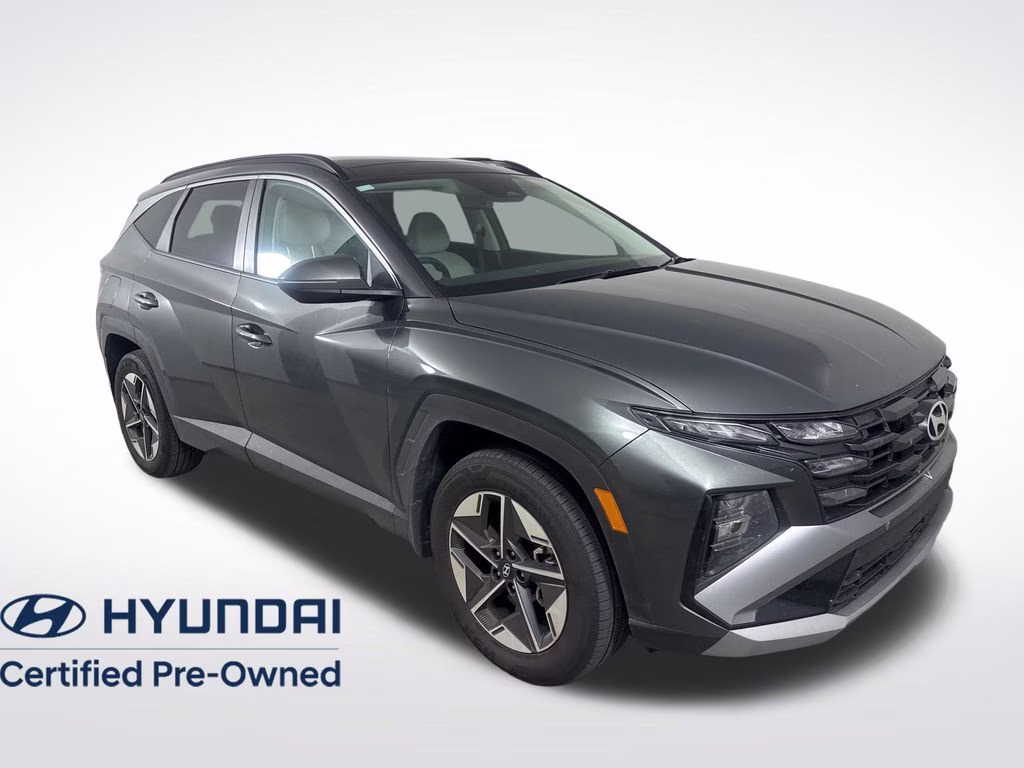 2025 Amazon Gray Hyundai Tucson Hybrid SEL Convenience AWD SUV