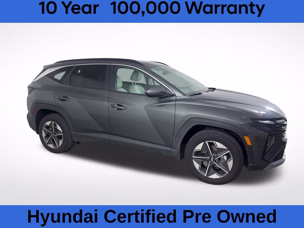 2025 Amazon Gray Hyundai Tucson Hybrid SEL Convenience AWD SUV