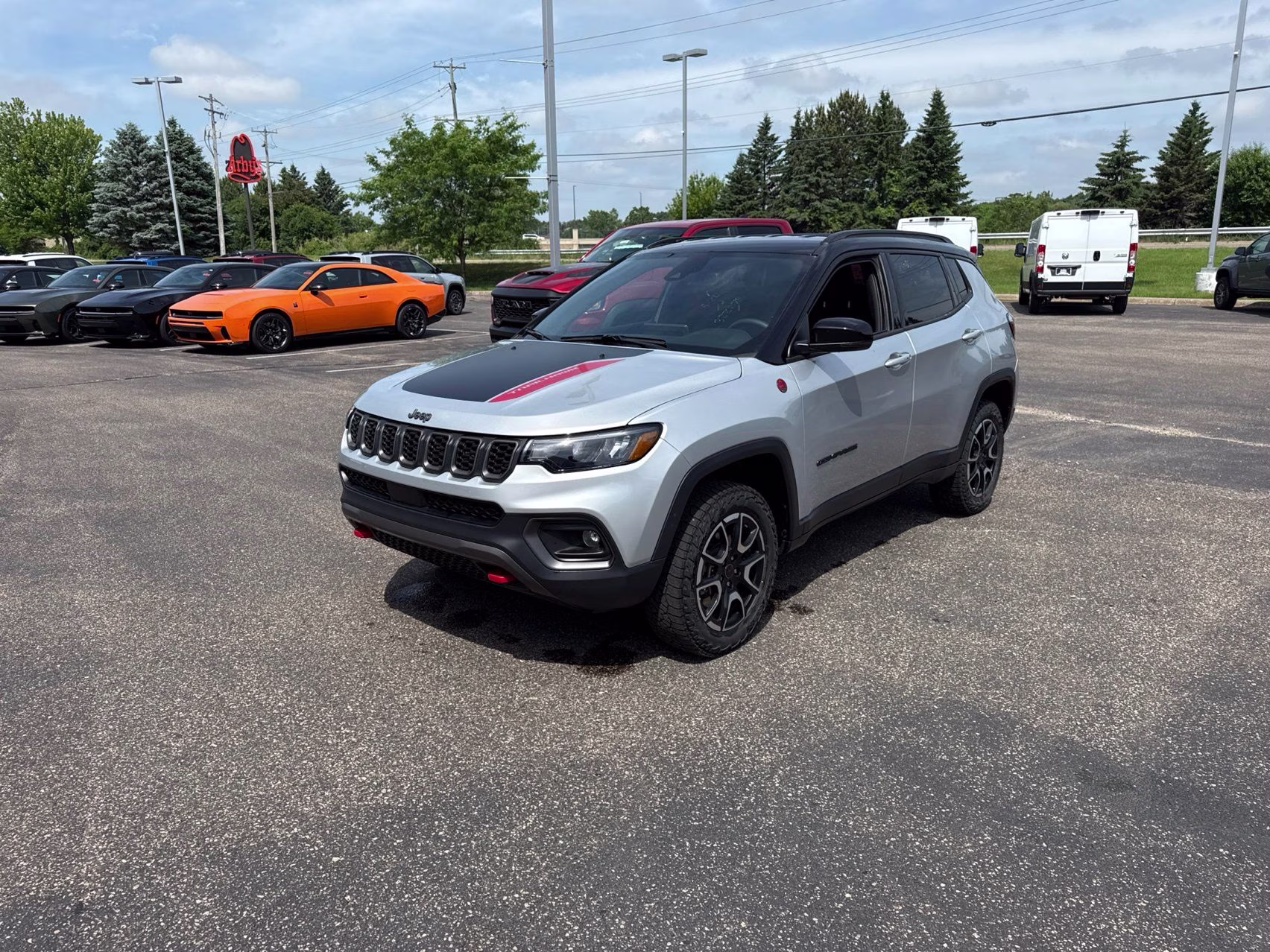 2025 Silver Zynith Metallic Clearcoat Jeep Compass Trailhawk 4X4 SUV