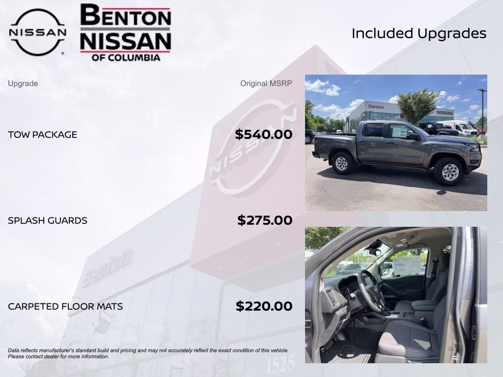 2026 Gun Metallic Nissan Frontier S 4X4 Truck