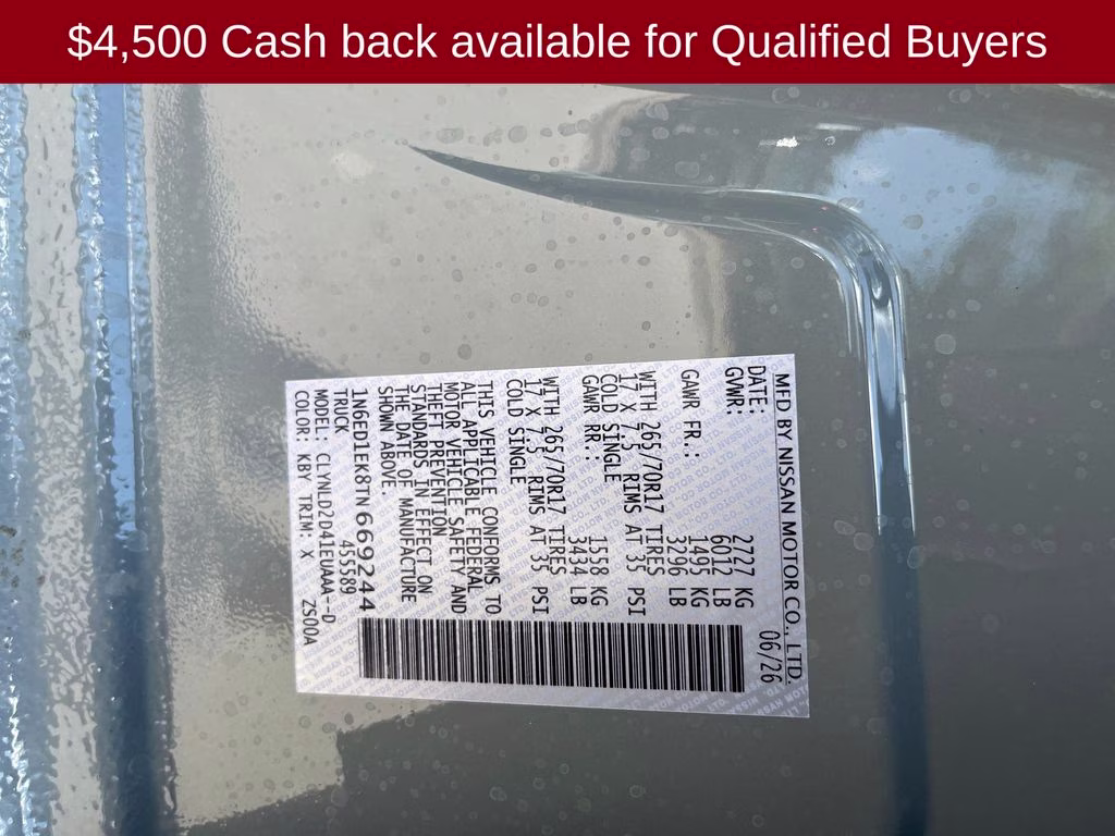 2026 Boulder Gray Pearl Nissan Frontier PRO-4X 4X4 Truck