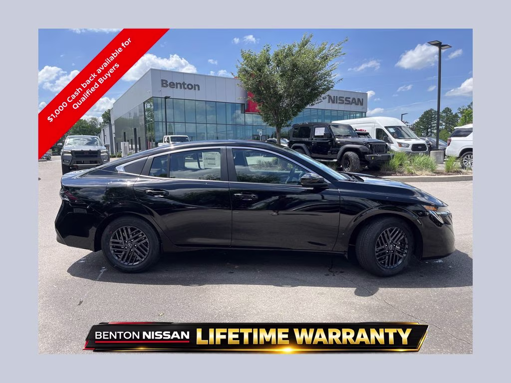 2026 Super Black Nissan Sentra SV FWD Sedan