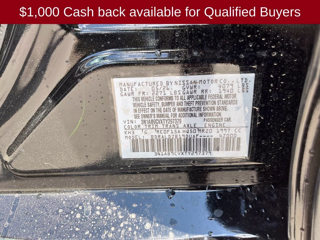 2026 Super Black Nissan Sentra SV FWD Sedan