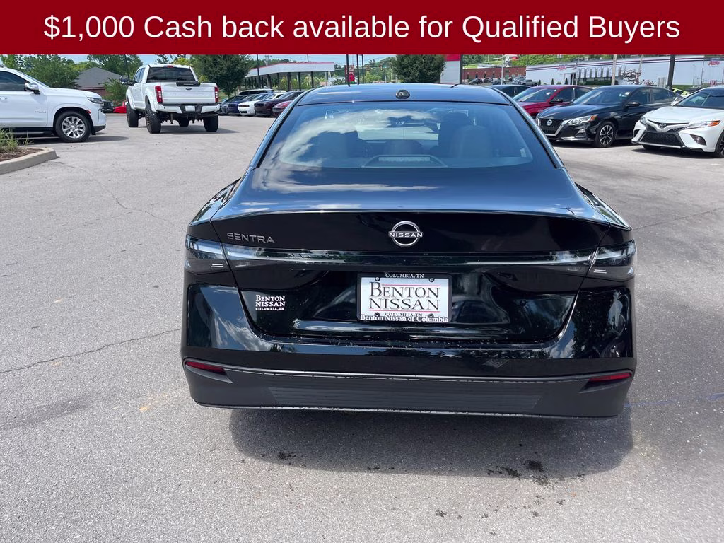 2026 Super Black Nissan Sentra SV FWD Sedan