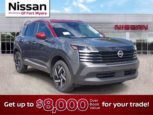 2026 Gun Metallic/Scarlet Ember Tintcoat Nissan Kicks SV FWD SUV
