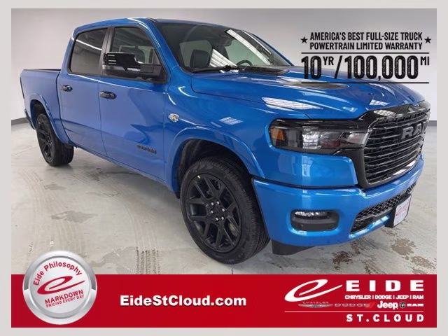 2026 Hydro Blue Pearlcoat Ram 1500 Laramie Night Edition 4X4 Truck