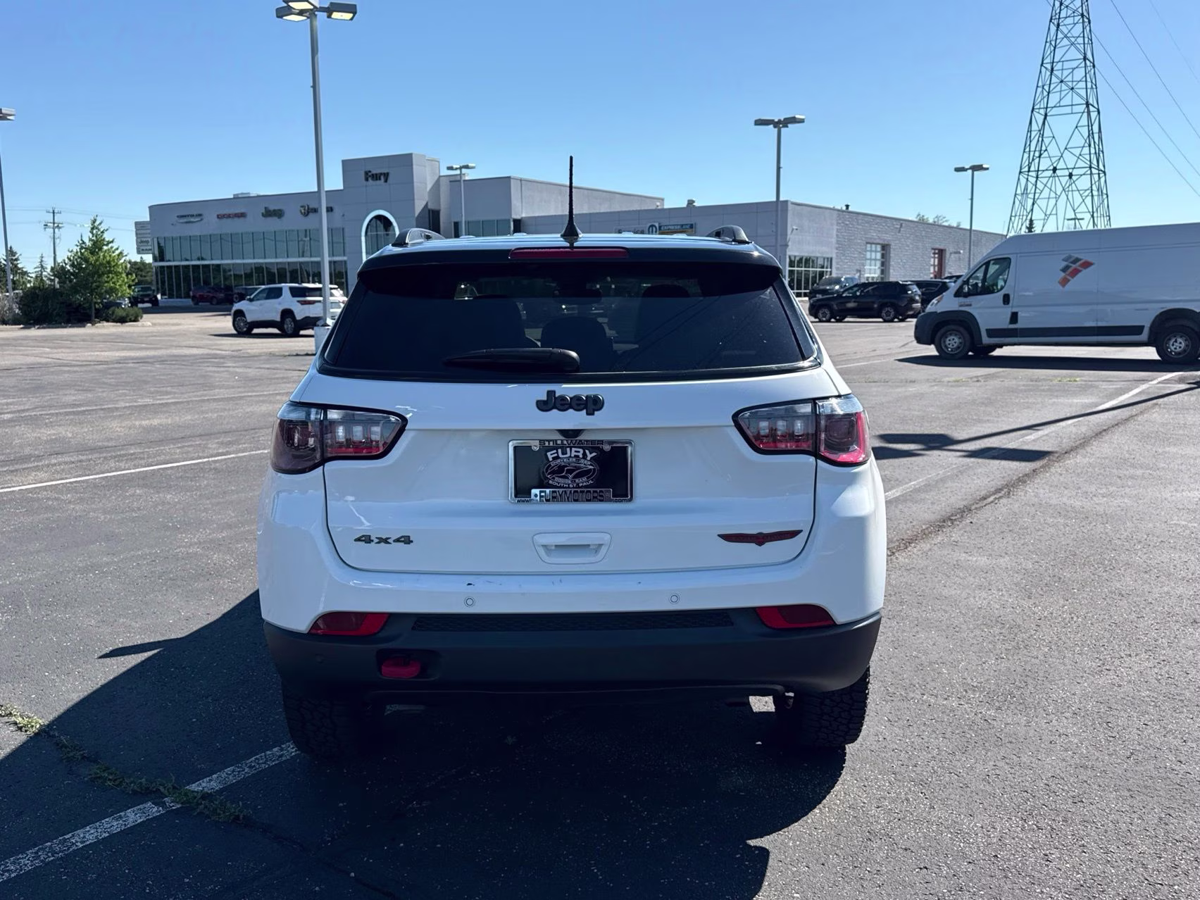 2025 Bright White Clearcoat Jeep Compass Trailhawk 4X4 SUV
