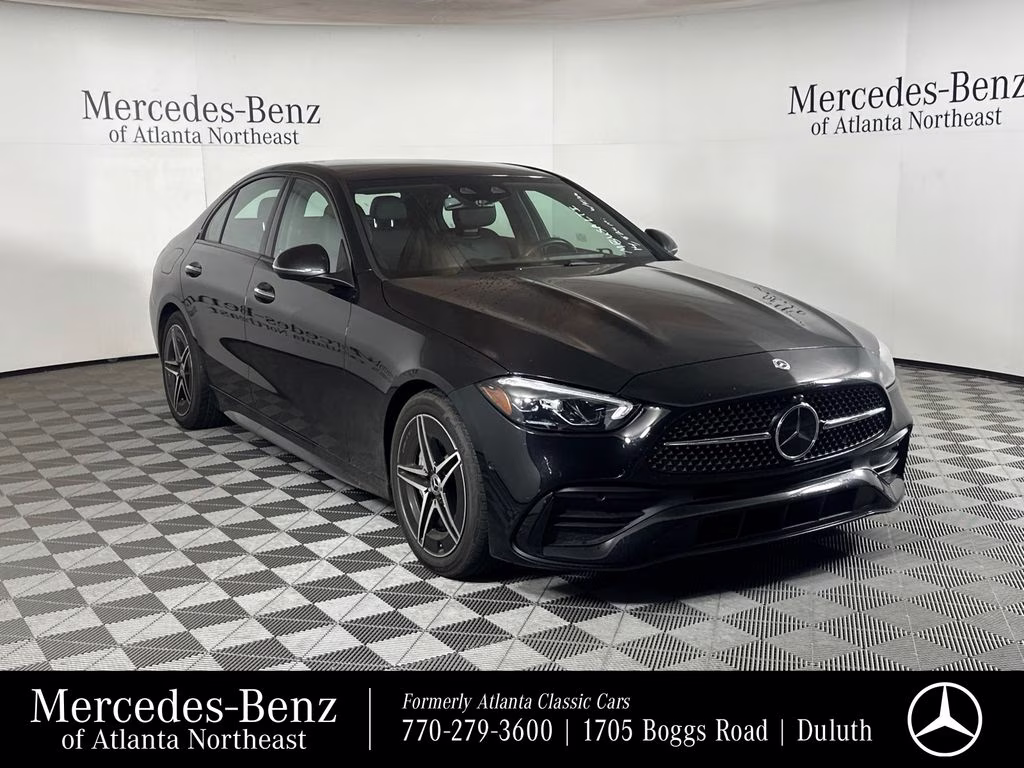 2025 Obsidian Black Metallic Mercedes-Benz C-Class C 300 AWD Sedan