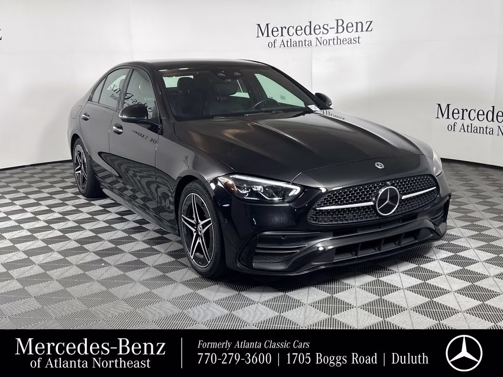 2025 Obsidian Black Metallic Mercedes-Benz C-Class C 300 AWD Sedan