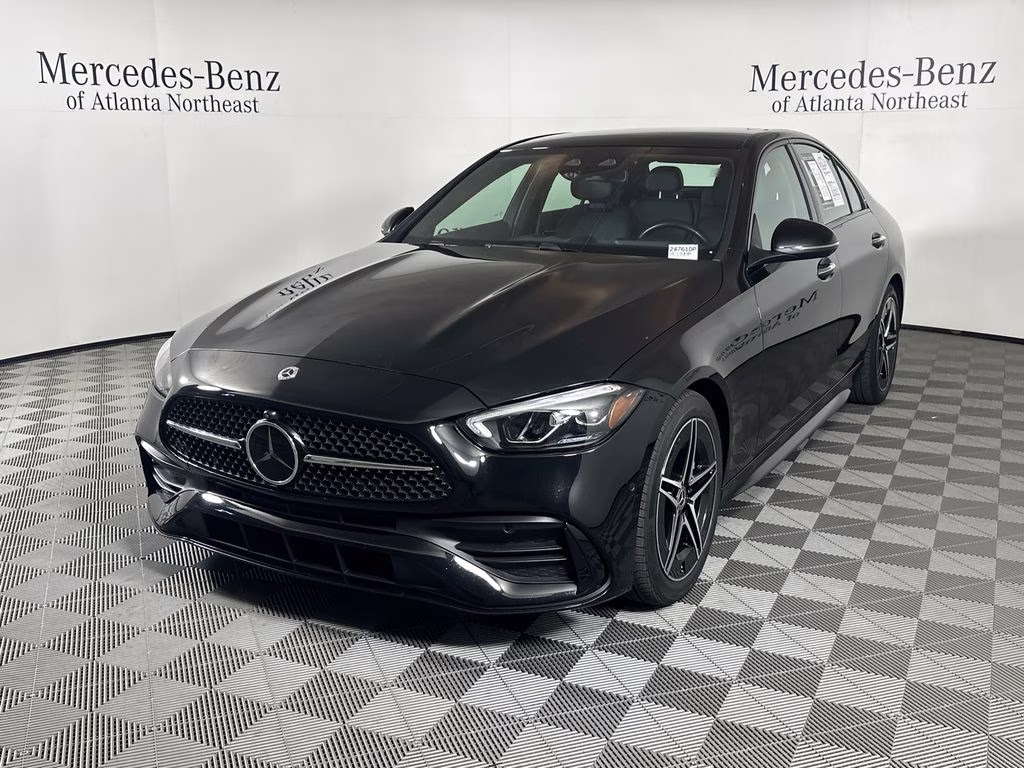 2025 Obsidian Black Metallic Mercedes-Benz C-Class C 300 AWD Sedan