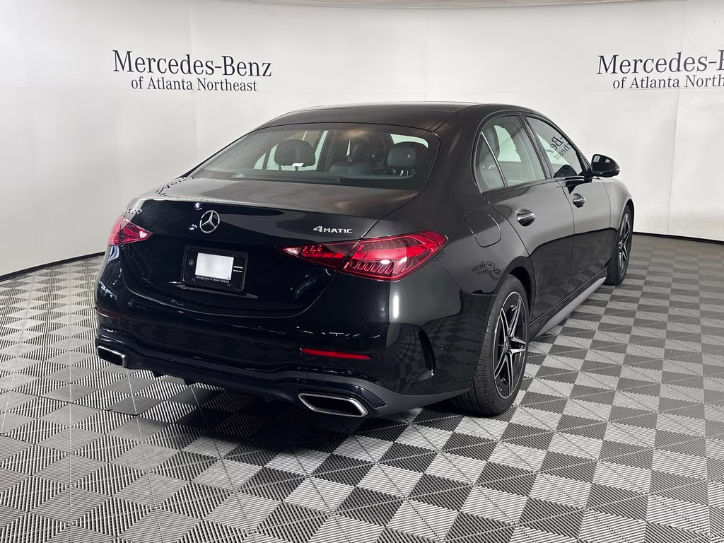 2025 Obsidian Black Metallic Mercedes-Benz C-Class C 300 AWD Sedan