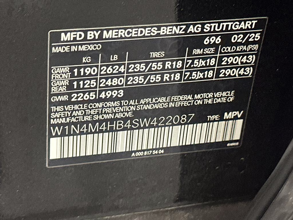 2025 Night Black Mercedes-Benz GLB GLB 250 AWD SUV
