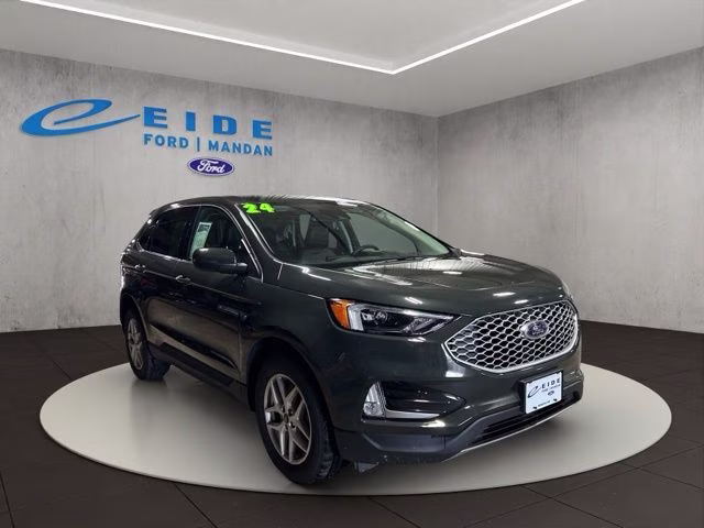 2024 Green Metallic Ford Edge SEL AWD SUV