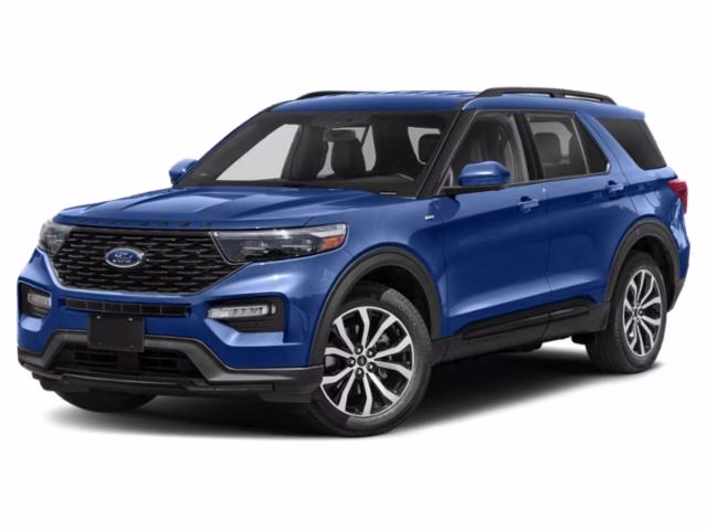 2022 Atlas Blue Metallic Ford Explorer ST-Line RWD SUV