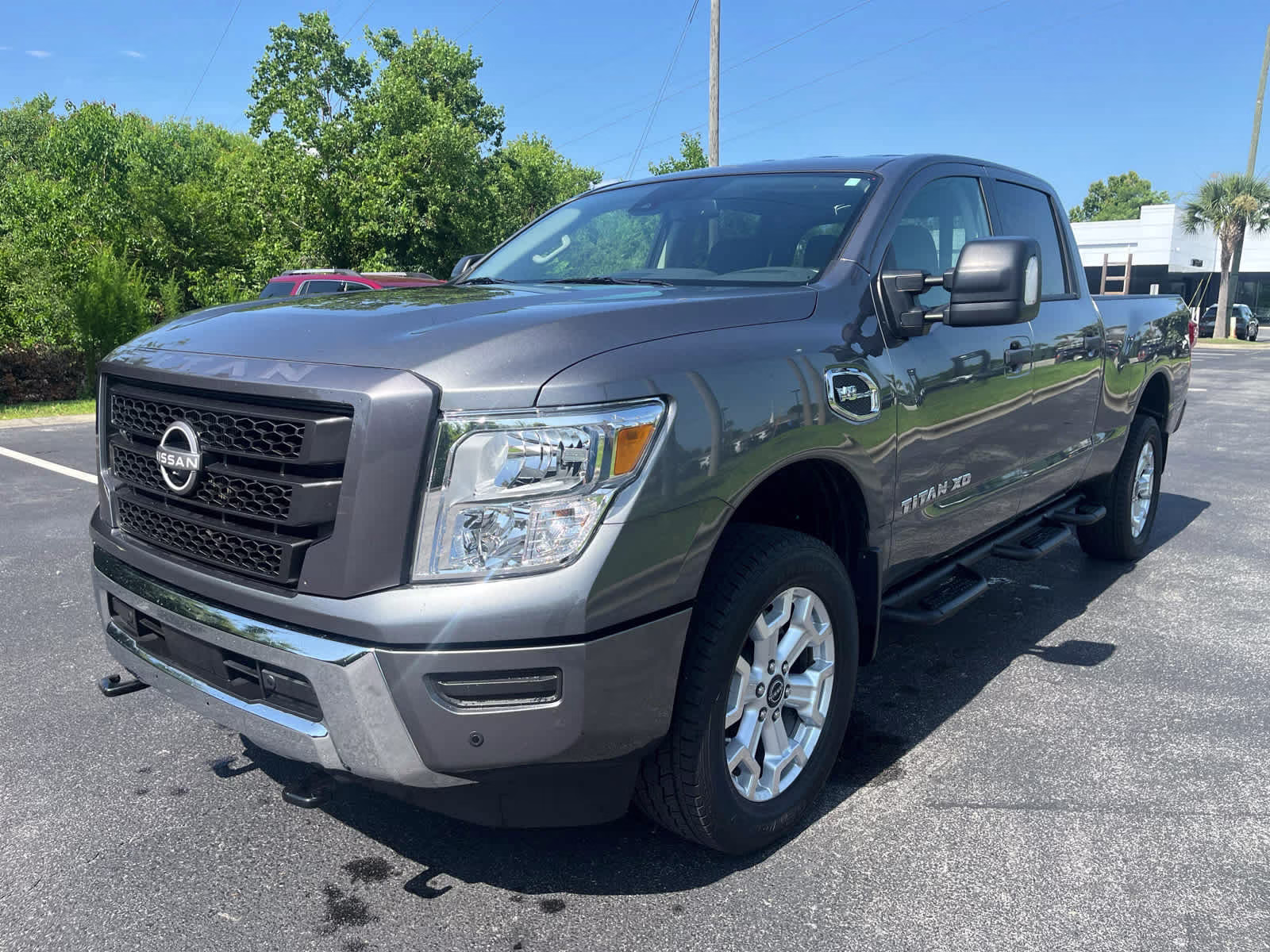 2024 Gun Metallic Nissan Titan XD SV 4X4 Truck