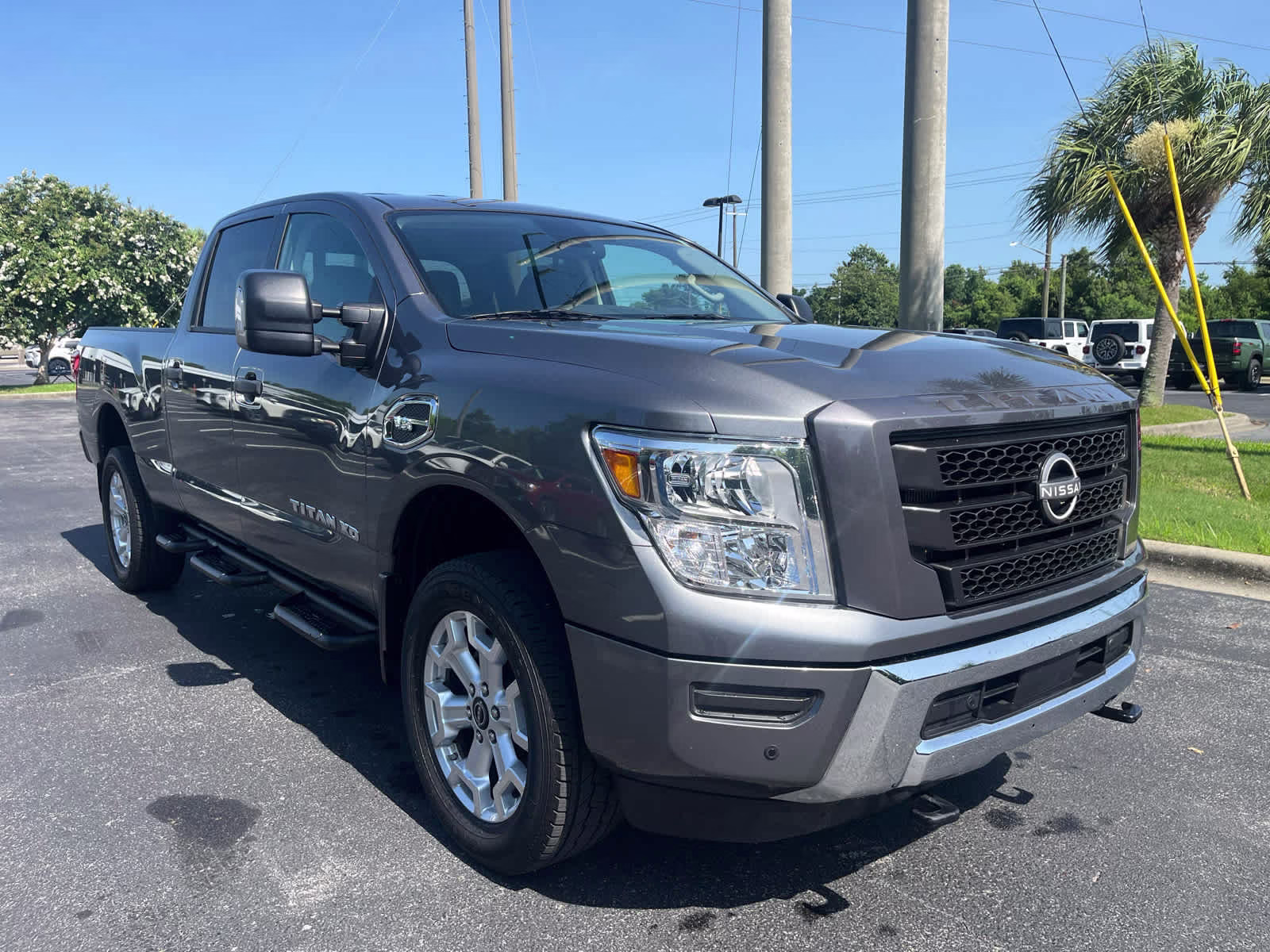 2024 Gun Metallic Nissan Titan XD SV 4X4 Truck