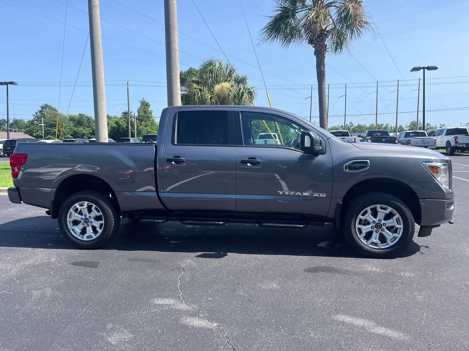 2024 Gun Metallic Nissan Titan XD SV 4X4 Truck